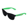 Green Retro 2 Tone Tinted Lens Sunglasses